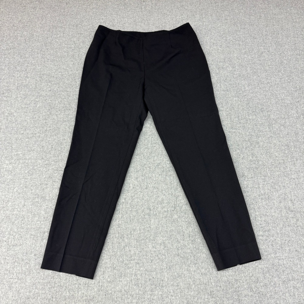 Prada Dress Pants IT 48 Black Trousers Side Zip Ankle Slit Made in Italy Luxury
